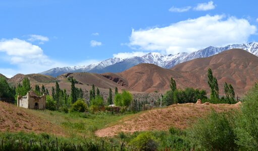 Mountains snow valley