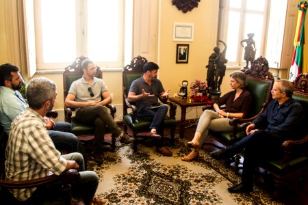 19.11.2019 - Prefeita Paula Mascarenhas em reunião com Sesc sobre o Festival Internacional de Música - Foto: Gustavo Vara