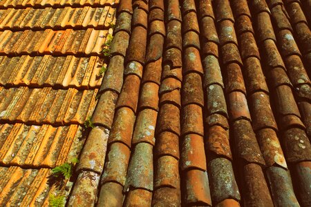 Clay terracotta roofing photo