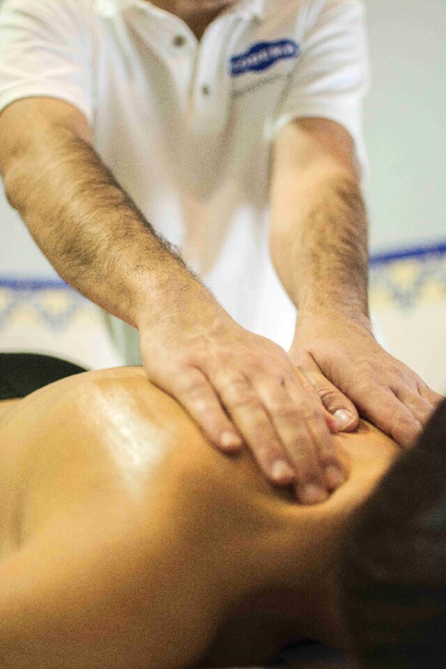 Physiotherapy hands back
