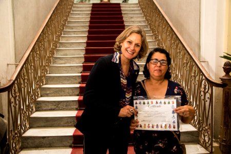 11.11.2019 - Prefeita Paula Mascarenhas participa da abertura da Mostra de Trabalhos Escolares sobre Cultura Afro-indígena - Foto: Gustavo Vara