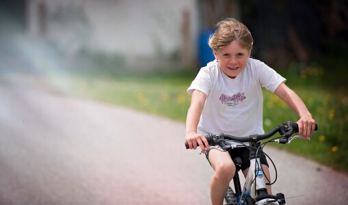 Girl bike cycling photo