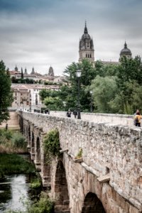 Vista de Salamanca desde el puente romano photo