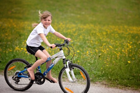 Girl bike cycling