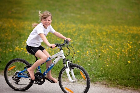 Girl bike cycling photo