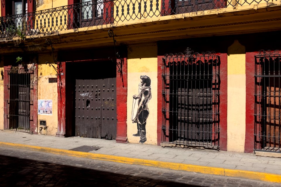 Grafitti de protesta en Oaxaca de Juárez