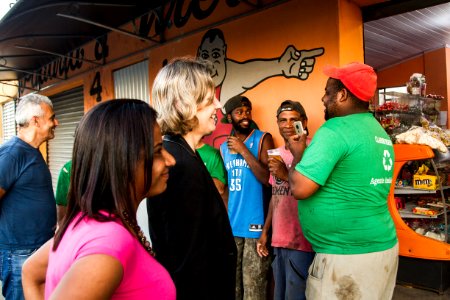 07.11.2019 - Caminhada de entrega da rua Frederico Bastos, no Fragata, requalificada pela SMOP - Foto: Gustavo Vara