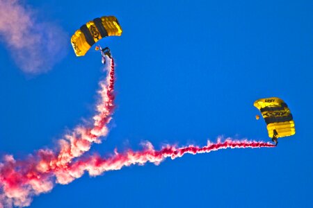 Army parachute team parachute