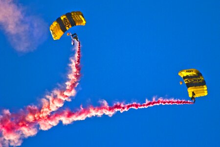 Army parachute team parachute photo