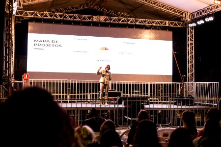 31.10.2019 - Prefeita Paula Mascarenhas apresenta dados no Aulão do Enem do Pacto Pela Paz no Largo Edmar Fetter - Foto: Gustavo Vara
