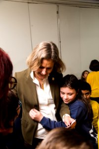30.10.2019 - Prefeita Paula Mascarenhas visita os alunos dos 4º anos da Escola La Salle - Foto: Gustavo Vara