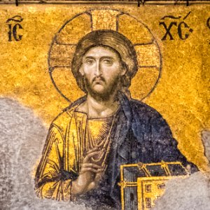 Mosaico de Cristo Pantocrator de Santa Sofía, Estambul photo