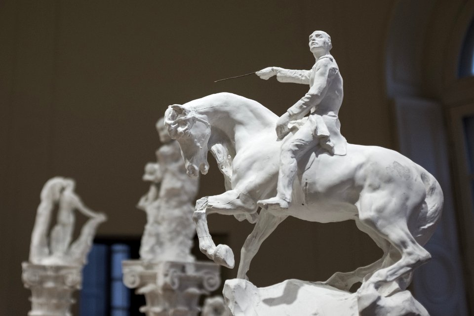 Estudio para estatua ecuestre en el Musée Rodin, París.