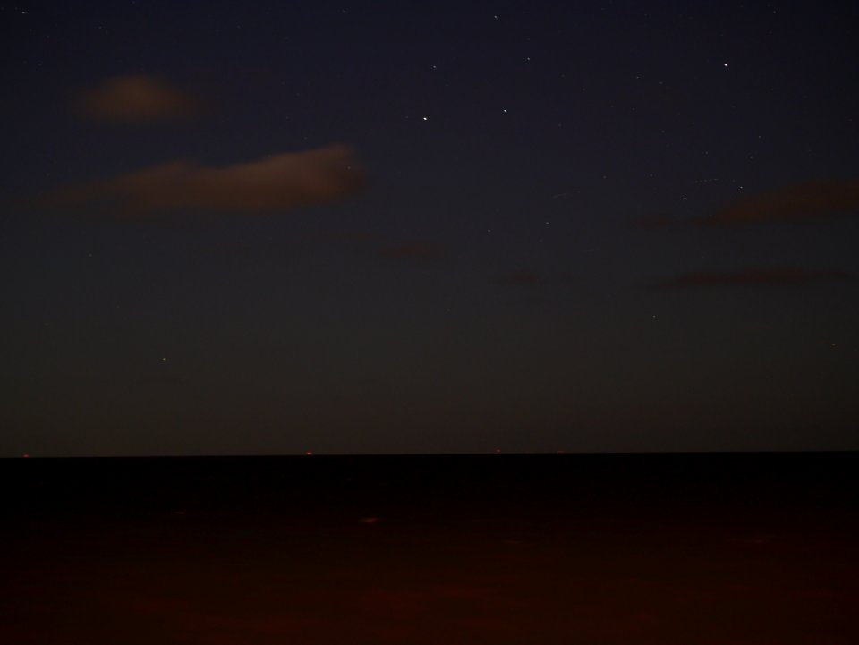 Stars over the sea