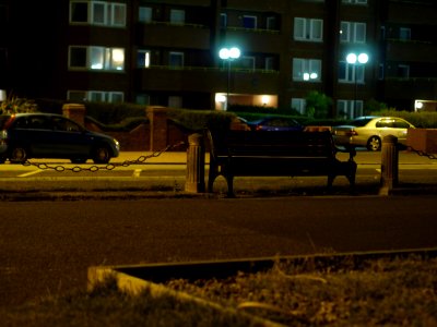 Bench at night