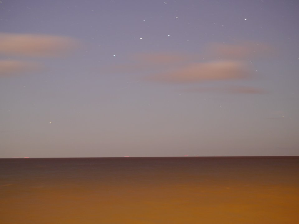 Stars over the sea