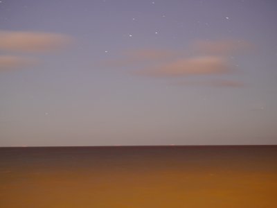 Stars over the sea