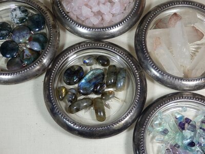 Agate fluorite semi-precious stones photo