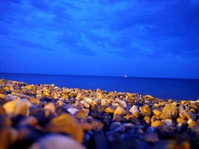Beach after dark