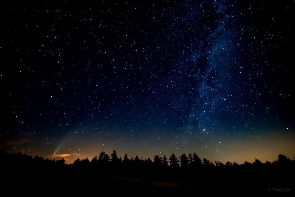 Cometa Neowise desde Calar Alto