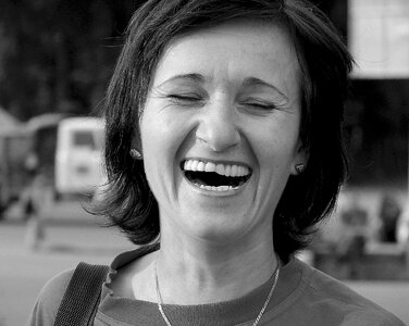 Fun laughs portrait