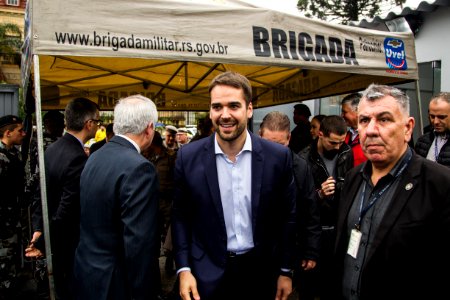 17.10.2019 - Prefeita Paula Mascarenhas e o Governador Eduardo Leite durante o evento de inauguração do BP Choque - Foto: Gustavo Vara
