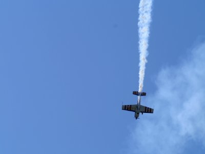 Stunt plane dive photo