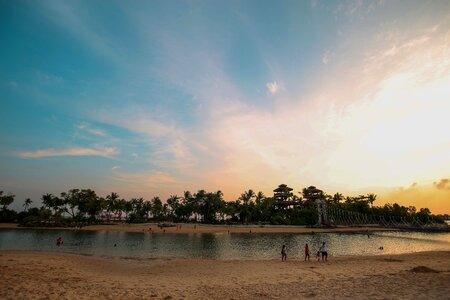 Sunset sky asia photo