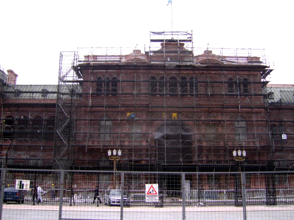 Casa Rosada en restauración, Buenos Aires