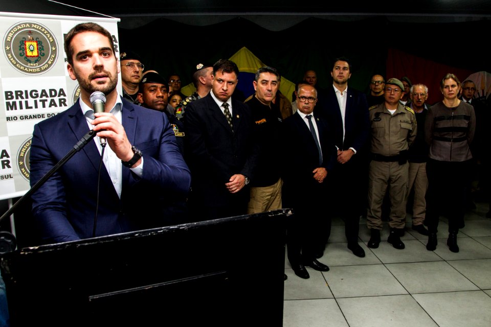 17.10.2019 - Prefeita Paula Mascarenhas e o Governador Eduardo Leite durante o evento de inauguração do BP Choque - Foto: Gustavo Vara
