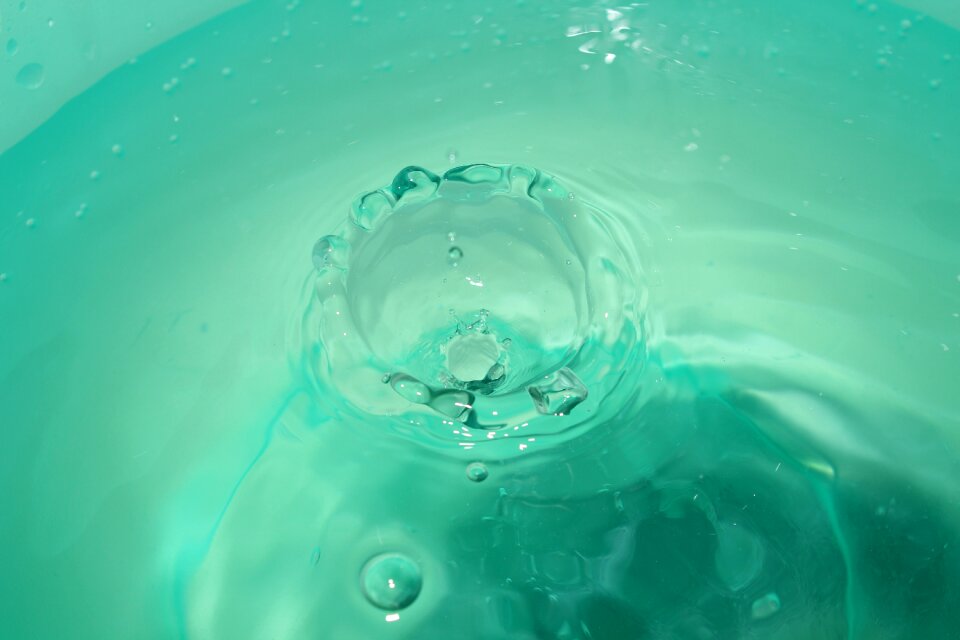 Nature wet turquoise