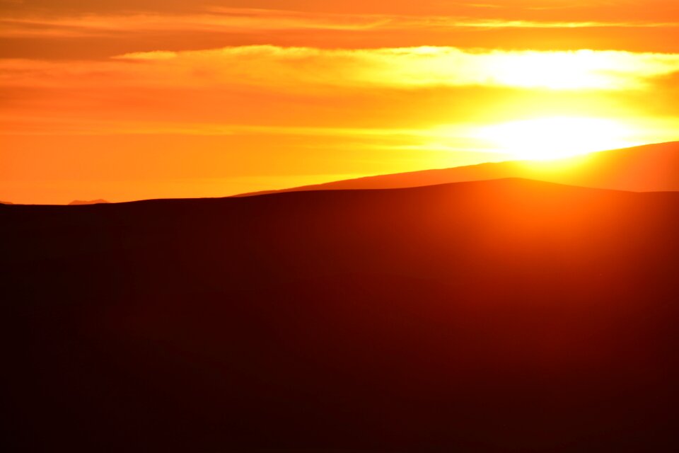 Sunset sand dune