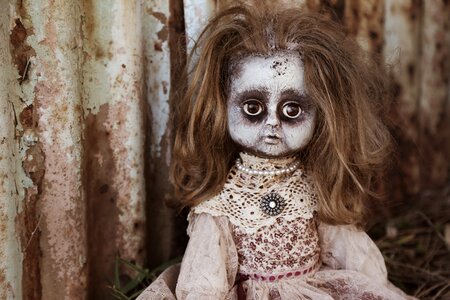 Spooky horror brown horror