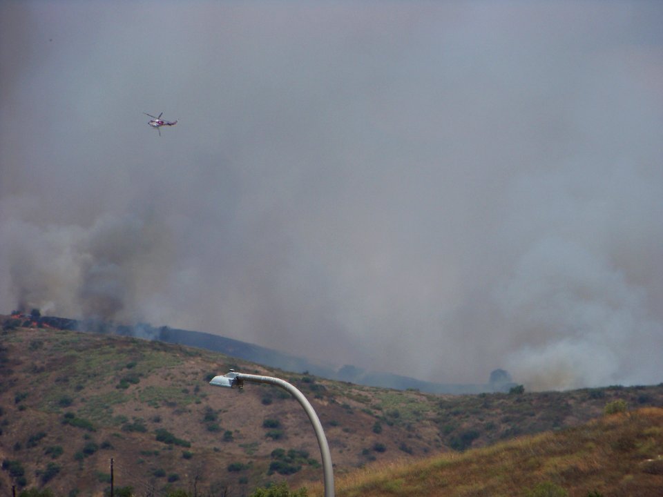 Carbon Canyon fire Brea CA July 2011 10