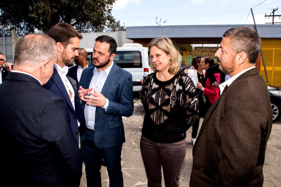 25.09.2019 - Prefeita Paula Mascarenhas e o Governador Eduardo Leite  reslizam a Inauguração do módulo escolar da EEEM Dom Antônio Zattera, no Case Pelotas - Foto: Gustavo Vara