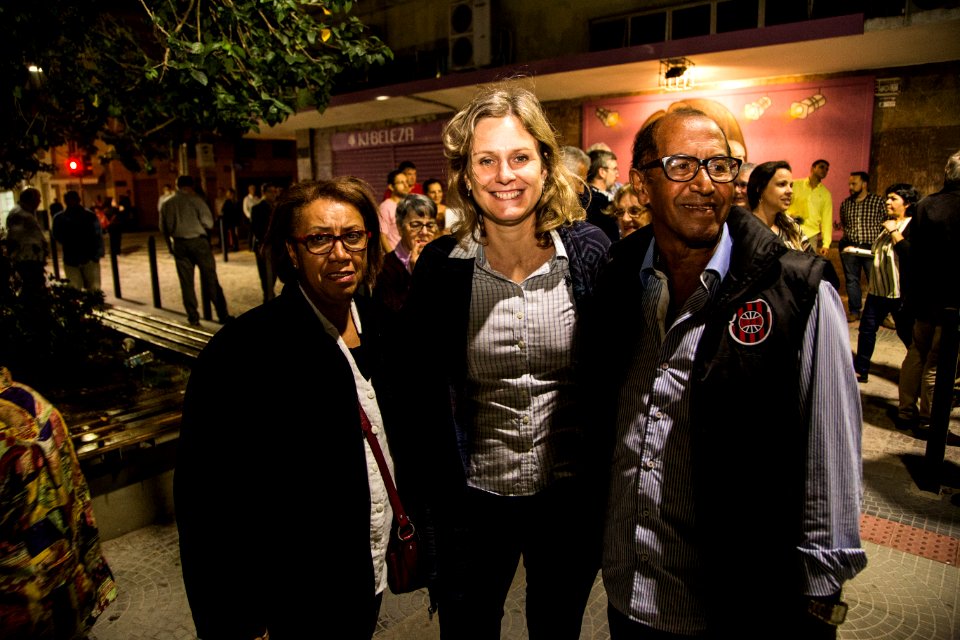 30.09.2019 - Prefeita Paula Mascarenhas e o vice Idemar Barz na caminhada de entrega do Calçadão da rua Andrade Neves - Foto: Gustavo Vara