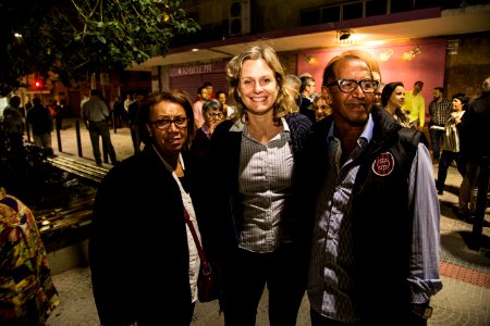 30.09.2019 - Prefeita Paula Mascarenhas e o vice Idemar Barz na caminhada de entrega do Calçadão da rua Andrade Neves - Foto: Gustavo Vara