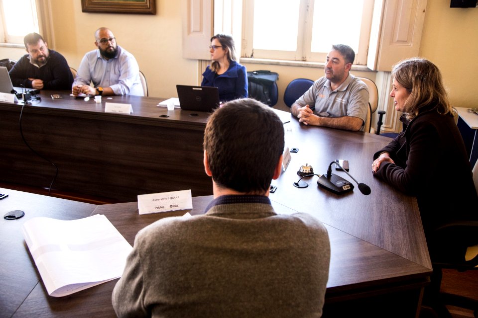 24.09.2019 - Prefeita Paula Mascarenhas em reunião de início da frente do Sistema Sispaz, dentro do Pacto Pelotas pela Paz  - Foto: Gustavo Vara