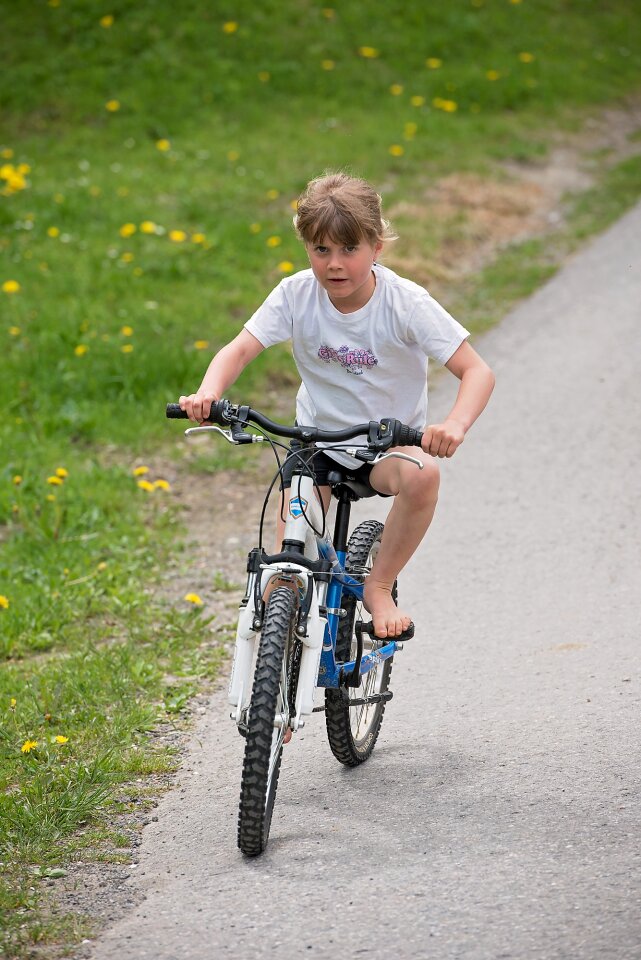 Girl bike cycling