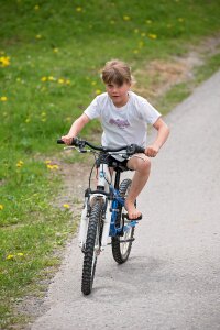 Girl bike cycling photo