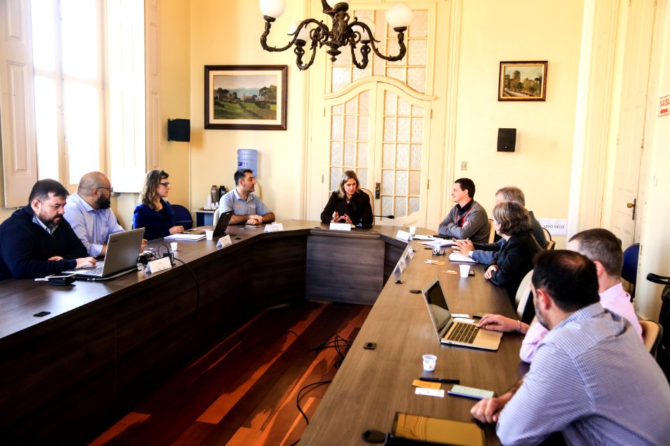 24.09.2019 - Prefeita Paula Mascarenhas em reunião de início da frente do Sistema Sispaz, dentro do Pacto Pelotas pela Paz  - Foto: Gustavo Vara
