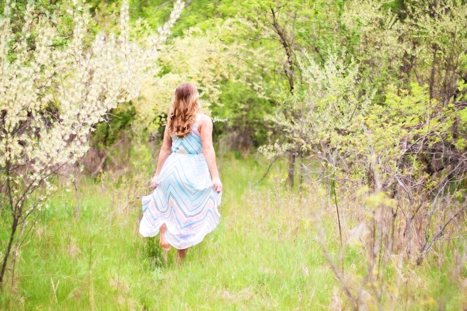 Portrait nature walking