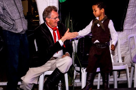 19.09.2019 - Vice-prefeito Idemar Barz prestigia show do grupo Querência - Foto Michel Corvello