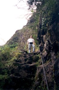 Cable en el Huayna Picchu
