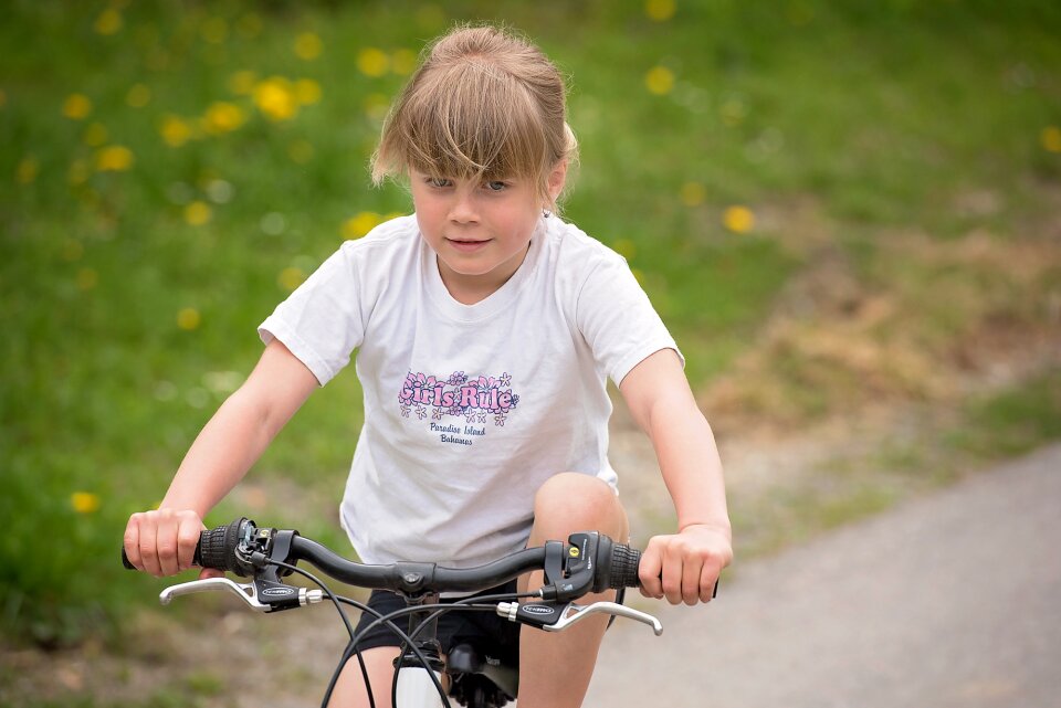 Girl bike cycling