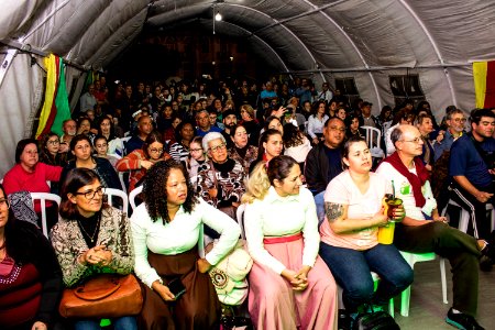 19.09.2019 - Vice-prefeito Idemar Barz prestigia show do grupo Querência - Foto Michel Corvello