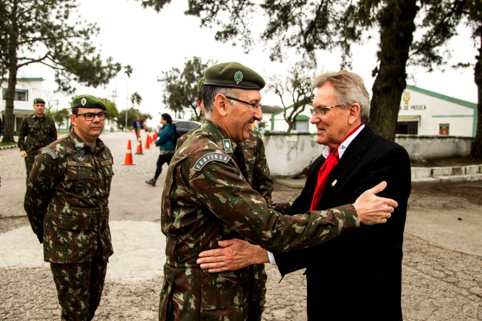 14.09.2019 - Solenidade no 9º BIMtz com a Fusão da Chama na abertura da Semana Farroupilha - Foto: Gustavo Vara