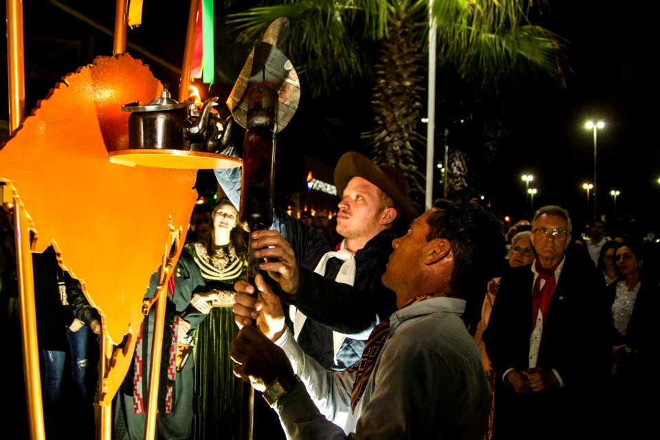 14.09.2019 - Vice prefeito Idemar Barz participa da abertura da Semana Farroupilha no Shopping Pelotas - Foto: Gustavo Vara