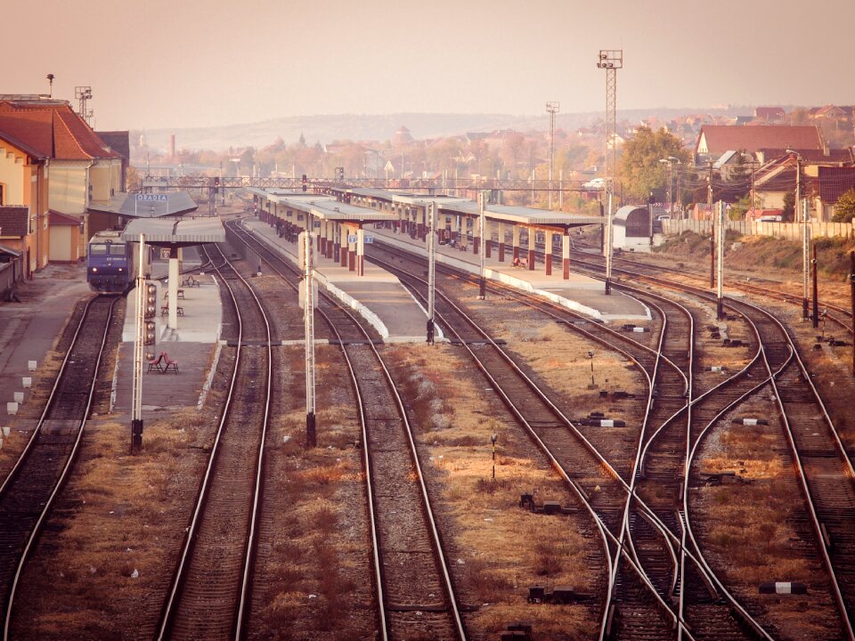 Railroad track journey