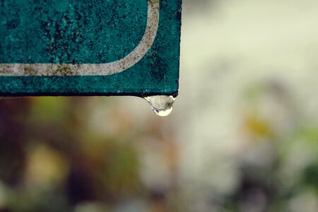 Raindrop close up drop of water photo
